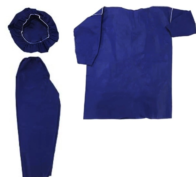 گان و شلوار و کلاه بیمار گان و شلوار و کلاه بیمار